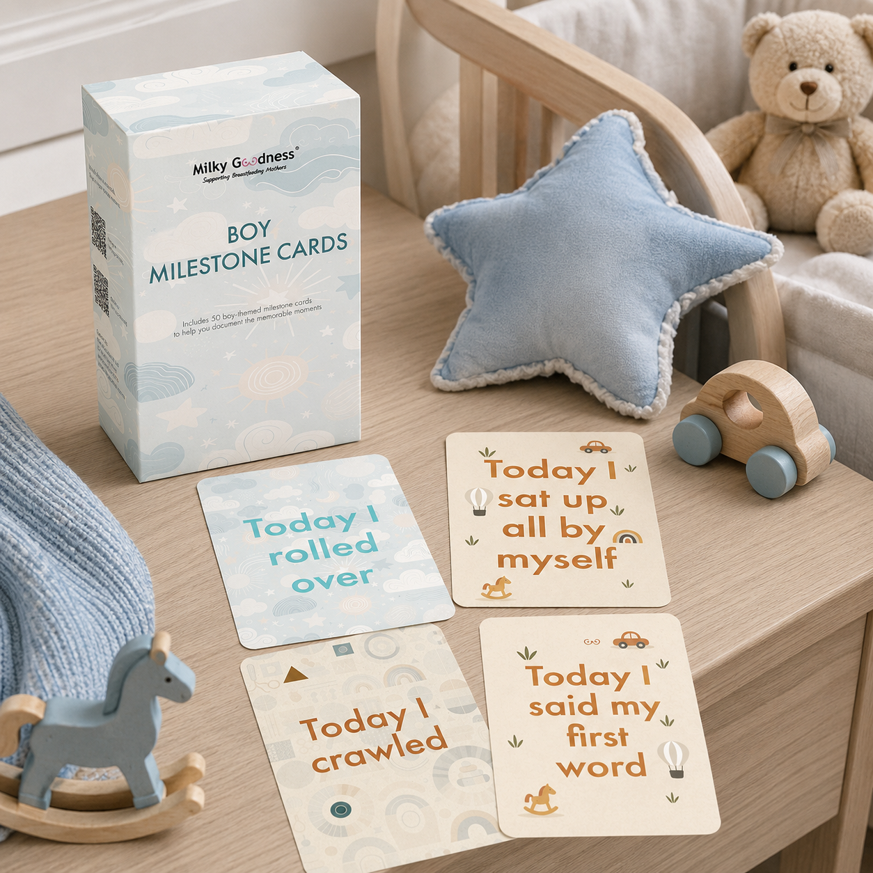 Boy Themed Milestone Cards