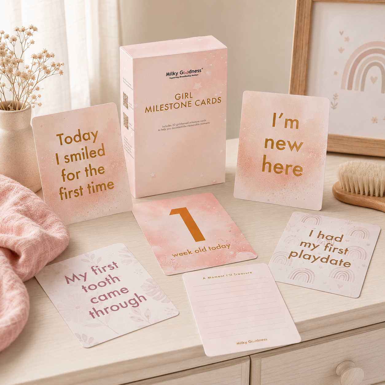 Girl Themed Milestone Cards