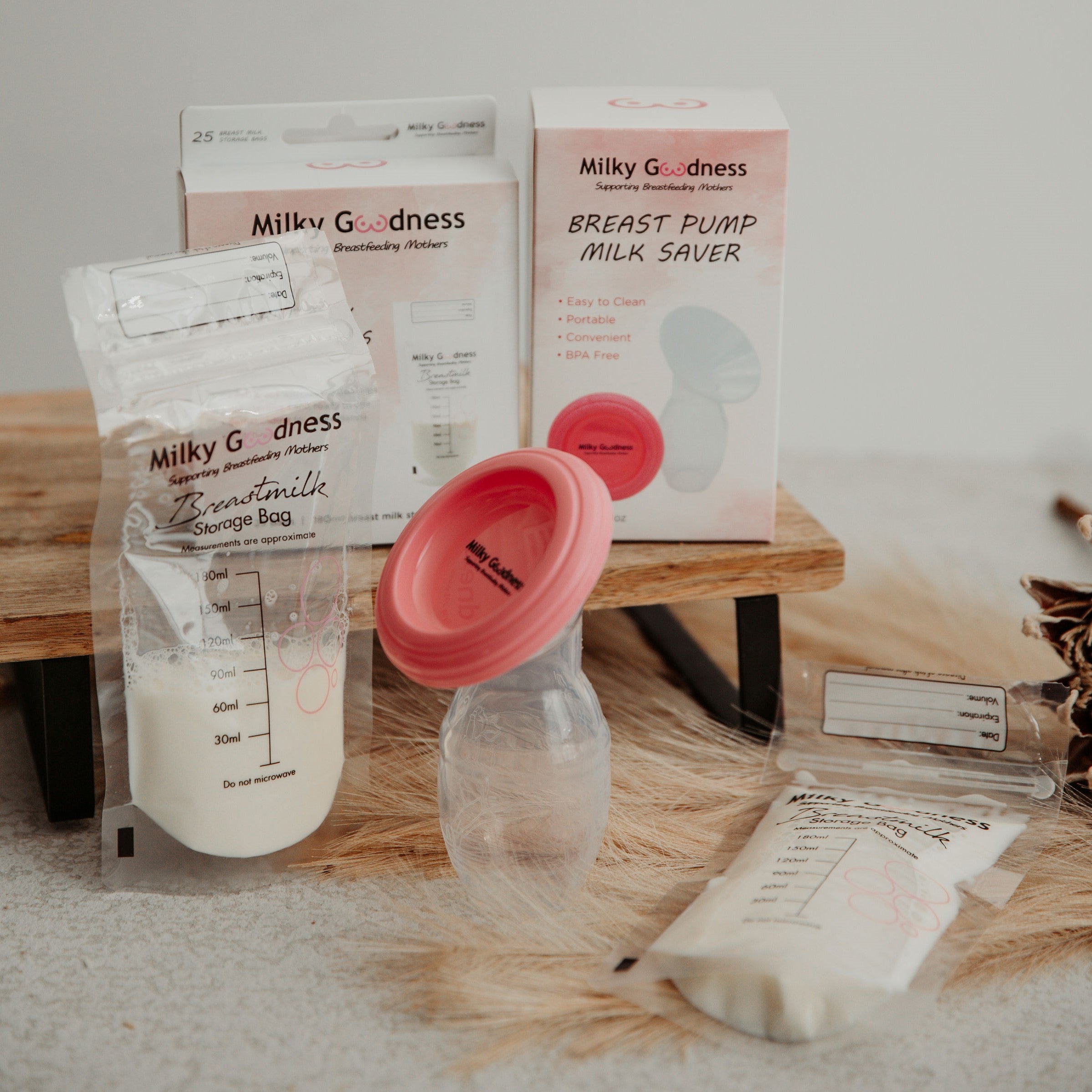 Pump & Store Bundle (Breast Pump Milk Saver + Breast Milk Storage Bags)